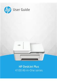 Hewlett Packard DeskJet Plus 4100 Series manual. Camera Instructions.